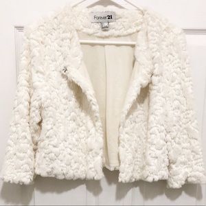 Mini waist length fur coat